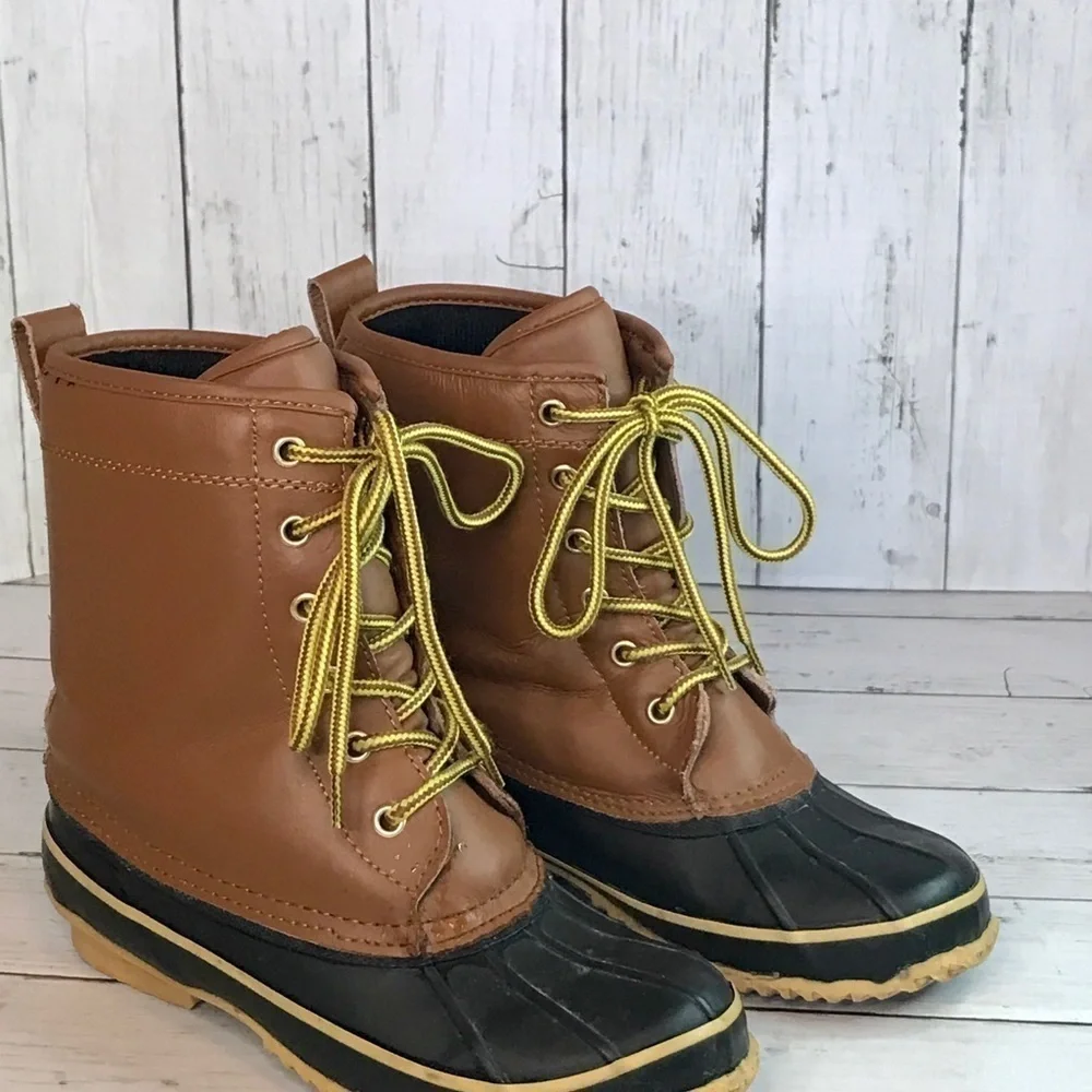Route 66 Leather and Manmade Duck Boots